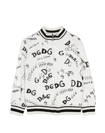 Dolce & Gabbana Babies'  Toddler Girl Sweatshirt White Size 6 Cotton