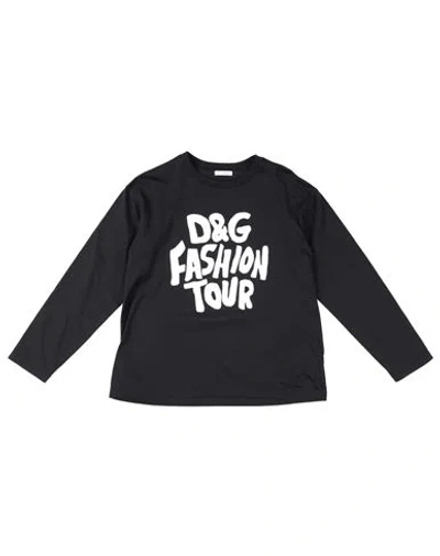 Dolce & Gabbana Babies'  Toddler Girl T-shirt Black Size 6 Cotton