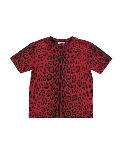 Dolce & Gabbana Babies'  Toddler Girl T-shirt Burgundy Size 7 Cotton In Red