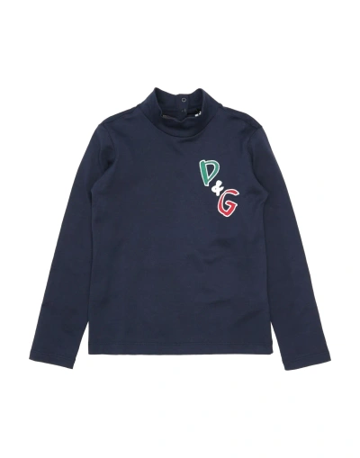 Dolce & Gabbana Kids'  Toddler Girl T-shirt Midnight Blue Size 6 Cotton, Polyester, Viscose