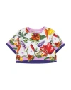 DOLCE & GABBANA DOLCE & GABBANA TODDLER GIRL T-SHIRT PURPLE SIZE 7 COTTON