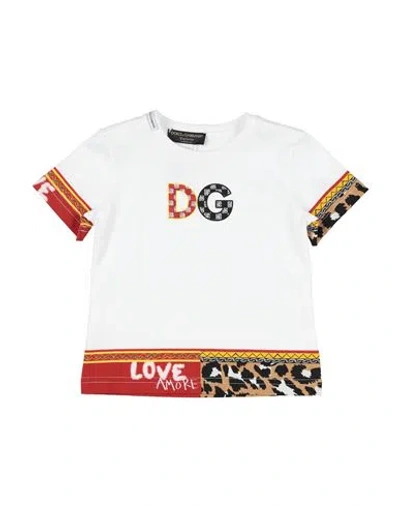 Dolce & Gabbana Babies'  Toddler Girl T-shirt White Size 3 Cotton