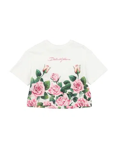 Dolce & Gabbana Babies'  Toddler Girl T-shirt White Size 4 Cotton