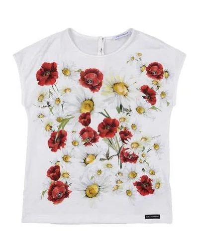 Dolce & Gabbana Babies'  Toddler Girl T-shirt White Size 4 Cotton