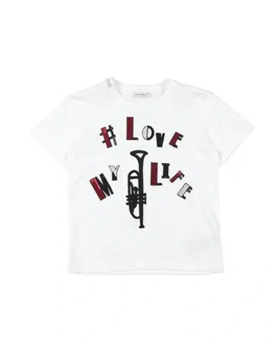 Dolce & Gabbana Babies'  Toddler Girl T-shirt White Size 5 Cotton