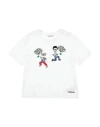 Dolce & Gabbana Toddler Girl T-shirt White Size 5 Cotton, Polyester, Polyamide, Viscose In White