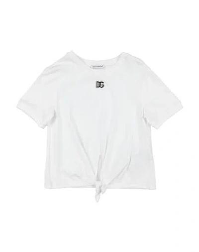 Dolce & Gabbana Babies'  Toddler Girl T-shirt White Size 5 Cotton