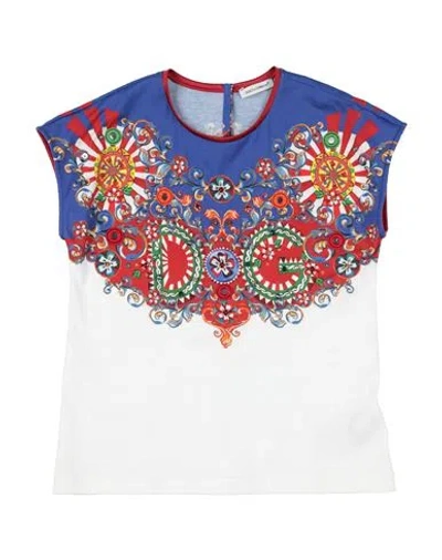 Dolce & Gabbana Babies'  Toddler Girl T-shirt White Size 7 Cotton, Polyester