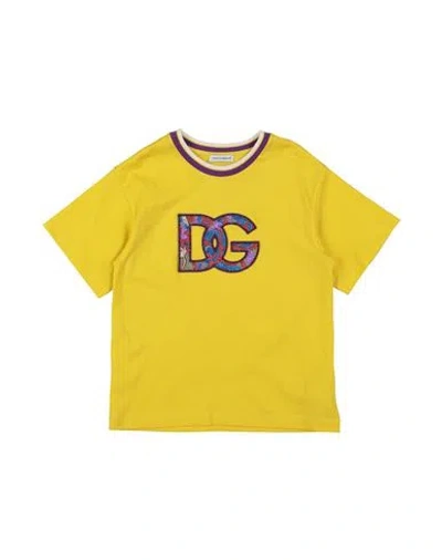 Dolce & Gabbana Babies'  Toddler Girl T-shirt Yellow Size 4 Cotton