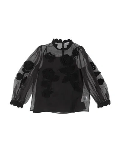 Dolce & Gabbana Babies'  Toddler Girl Top Black Size 6 Silk