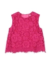 Dolce & Gabbana Toddler Girl Top Fuchsia Size 5 Cotton, Viscose, Polyamide In Pink