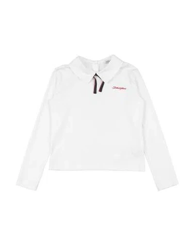 Dolce & Gabbana Babies'  Toddler Girl Top White Size 4 Cotton, Polyester, Viscose
