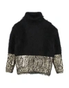 Dolce & Gabbana Toddler Girl Turtleneck Black Size 5 Mohair Wool, Polyamide In Black