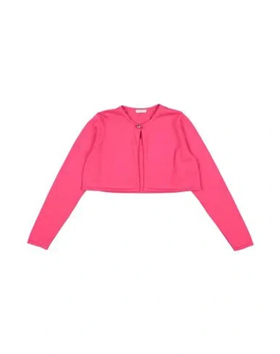 Dolce & Gabbana Babies'  Toddler Girl Wrap Cardigans Fuchsia Size 5 Cotton In Pink