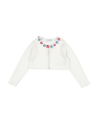 Dolce & Gabbana Babies'  Toddler Girl Wrap Cardigans Ivory Size 3 Cotton, Silk, Viscose In White