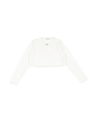 Dolce & Gabbana Babies'  Toddler Girl Wrap Cardigans White Size 5 Cotton