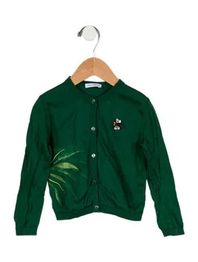 Pre-owned Dolce & Gabbana Babies' Toddler Girls' Cardigan In Green