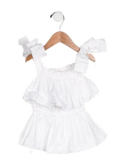 Pre-owned Dolce & Gabbana Babies' Toddler Girls' Casual Sleeveless Dress In White