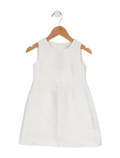 Pre-owned Dolce & Gabbana Babies' Toddler Girls' Floral Pattern Dress In White