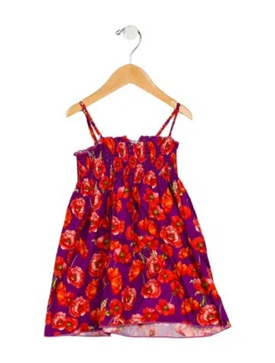 Pre-owned Dolce & Gabbana Babies' Toddler Girls' Floral Sleeveless Dress In Multi