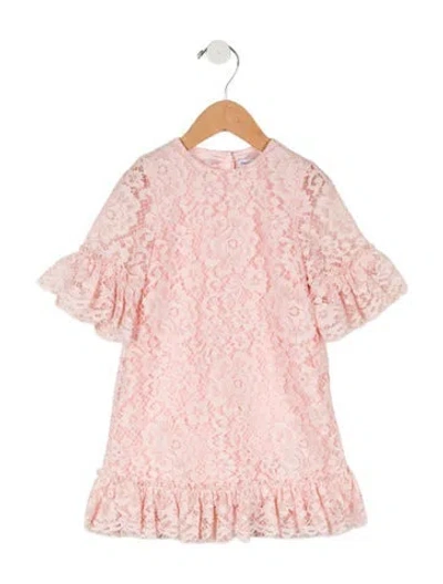 Pre-owned Dolce & Gabbana Babies' Toddler Girls' Lace Dress In Pink