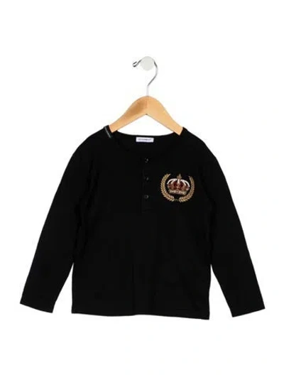 Pre-owned Dolce & Gabbana Babies' Toddler Girls Long Sleeve In Black