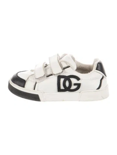 Pre-owned Dolce & Gabbana Babies' Toddler Girls' Low Top Sneakers In White