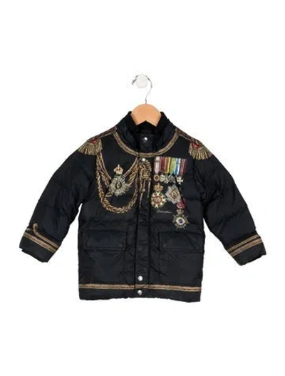 Pre-owned Dolce & Gabbana Babies' Toddler Girls' Multicolor Pattern Jacket In Blue