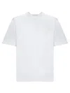 Dolce & Gabbana Tone-on-tone Plaque White T-shirt In Variante Abbinata