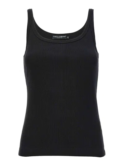 DOLCE & GABBANA RIBBED TANK TOP