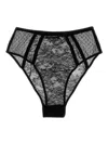 Dolce & Gabbana Lace Briefs High-waist Design Sheer Fabric In Black