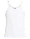 Dolce & Gabbana Dg White Cotton Tank Top