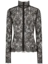 Dolce & Gabbana Chantilly-lace Top - Women's - Viscose/polyester