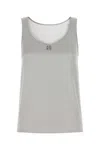 Dolce & Gabbana Stretch Satin Tank Top With Metal Embellishment