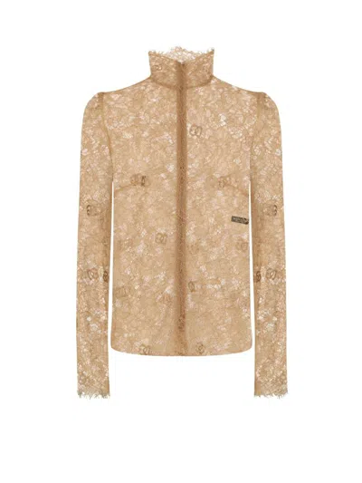 Dolce & Gabbana Top Clothing In Beige