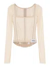 Dolce & Gabbana Top In Beige