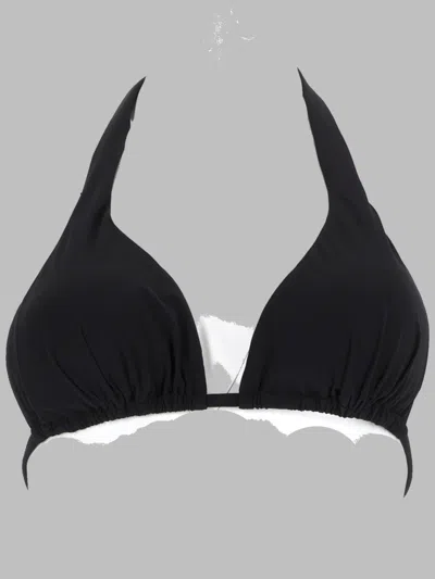 Dolce & Gabbana Top Bikini Triangolo Imbottito In Black