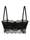 Dolce & Gabbana Chantilly Lace Bralette Top In Black