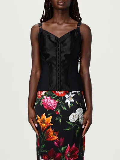 Dolce & Gabbana Top  Woman Color Black In Gold