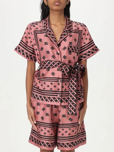 DOLCE & GABBANA SHIRT DOLCE & GABBANA WOMAN COLOR PINK,G73062010