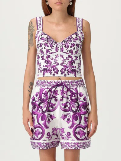 DOLCE & GABBANA TOP DOLCE & GABBANA WOMAN COLOR VIOLET,h18184019