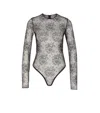 Dolce & Gabbana Chantilly Lace Body In Gray
