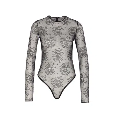Dolce & Gabbana Chantilly Lace Body In Black