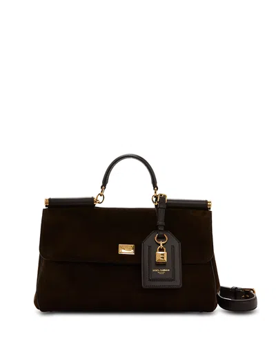 Dolce & Gabbana Top Handle Bag In Brown