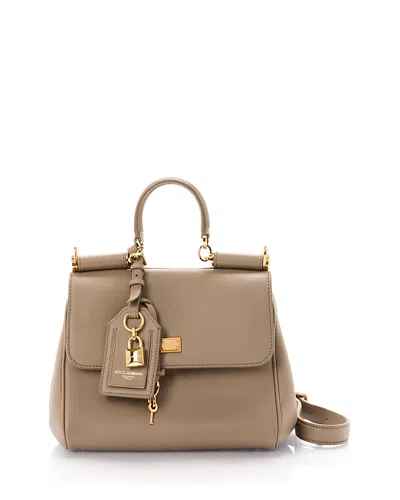 Dolce & Gabbana Top Handle Bag In Brown