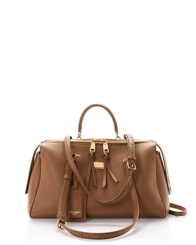 Dolce & Gabbana Top Handle Bag In Brown