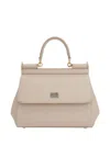 Dolce & Gabbana Small Sicily Dauphine Leather Bag