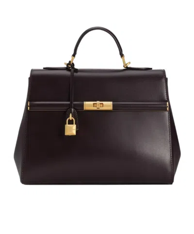 Dolce & Gabbana Dolce  Gabbana Top Handle Tote Bag In Burgundy