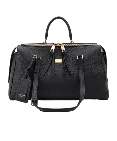 Dolce & Gabbana Dolce  Gabbana Top Handle Zip Tote Bag In Black