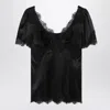 Dolce & Gabbana Top In Satin And Lace